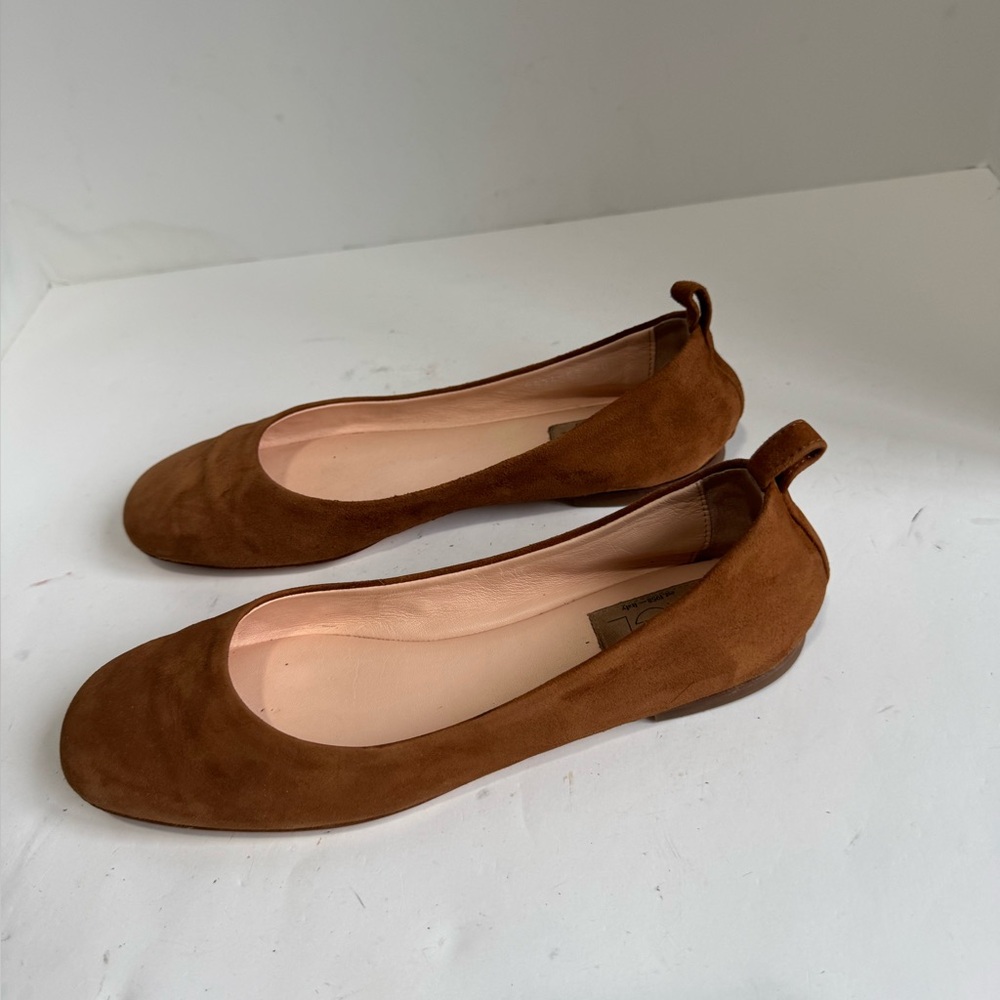 AGL Cognac Brown Kim Suede Ballet Flats Womens EU 40 - Picture 9 of 16